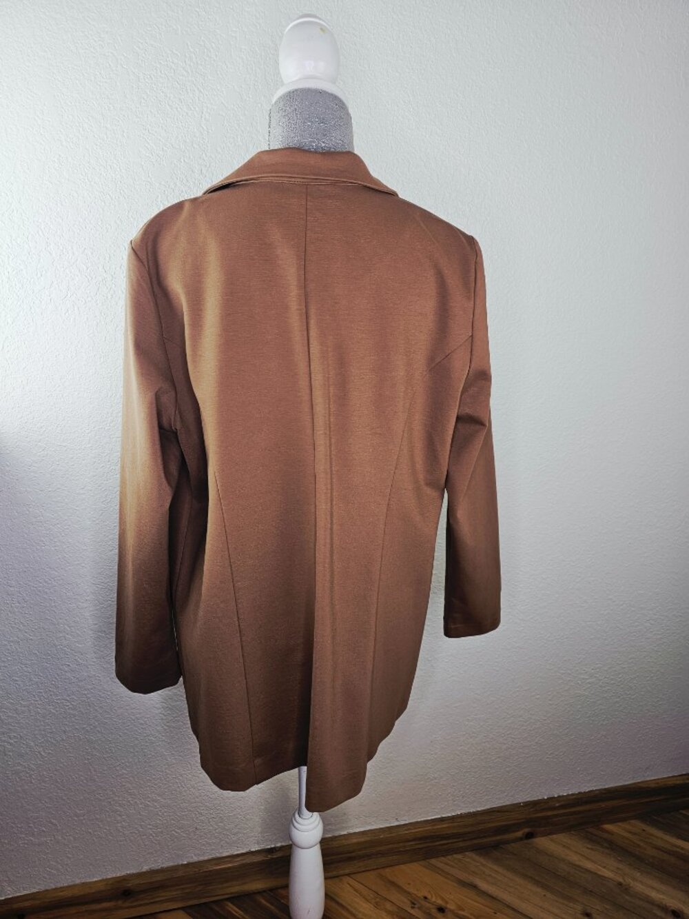 Liverpool Boyfriend Blazer Maple Brown Ponte Size XL - Picture 3 of 6
